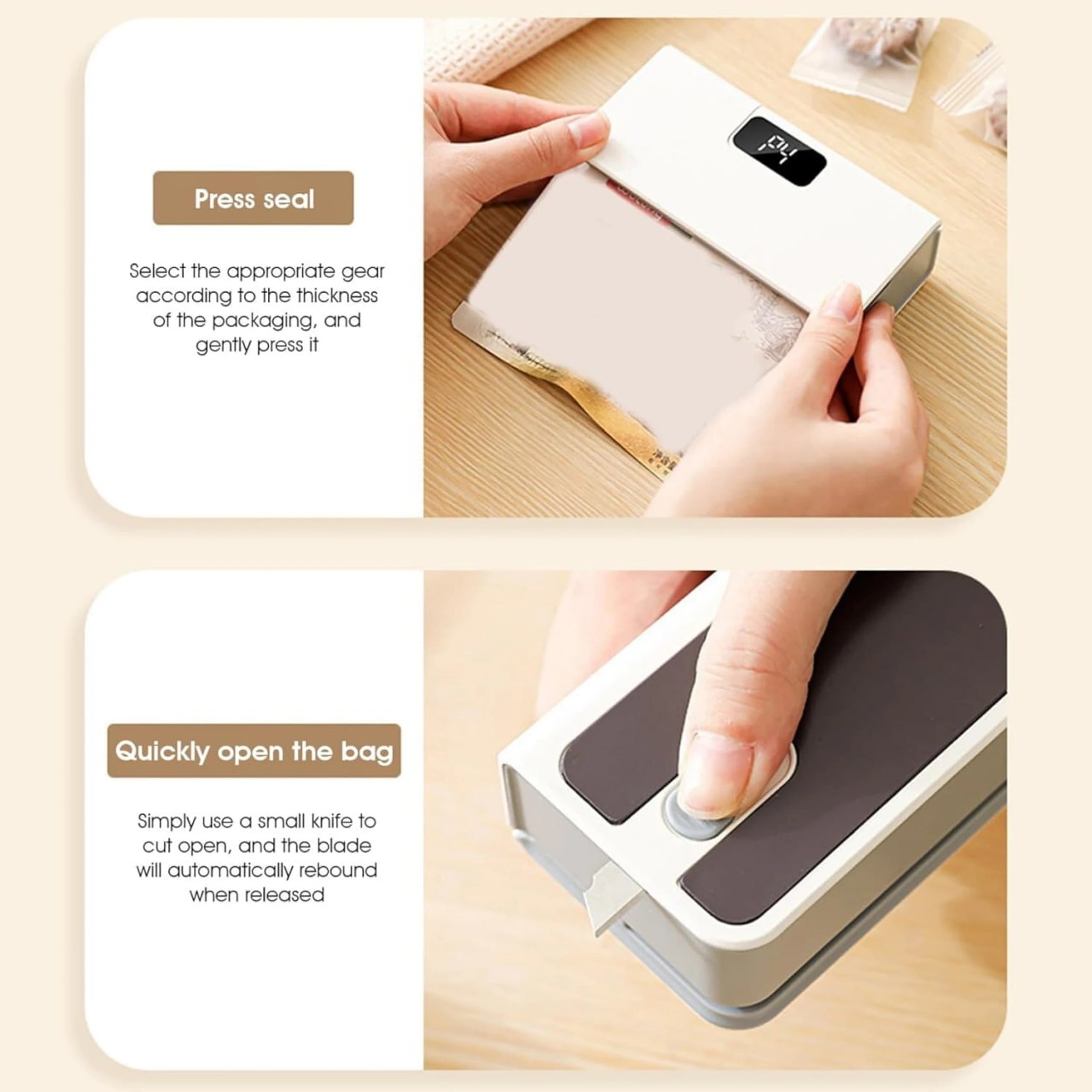 Troliverr Mini Heat Bag Sealer™ | Portable Food Packet Sealing Machine