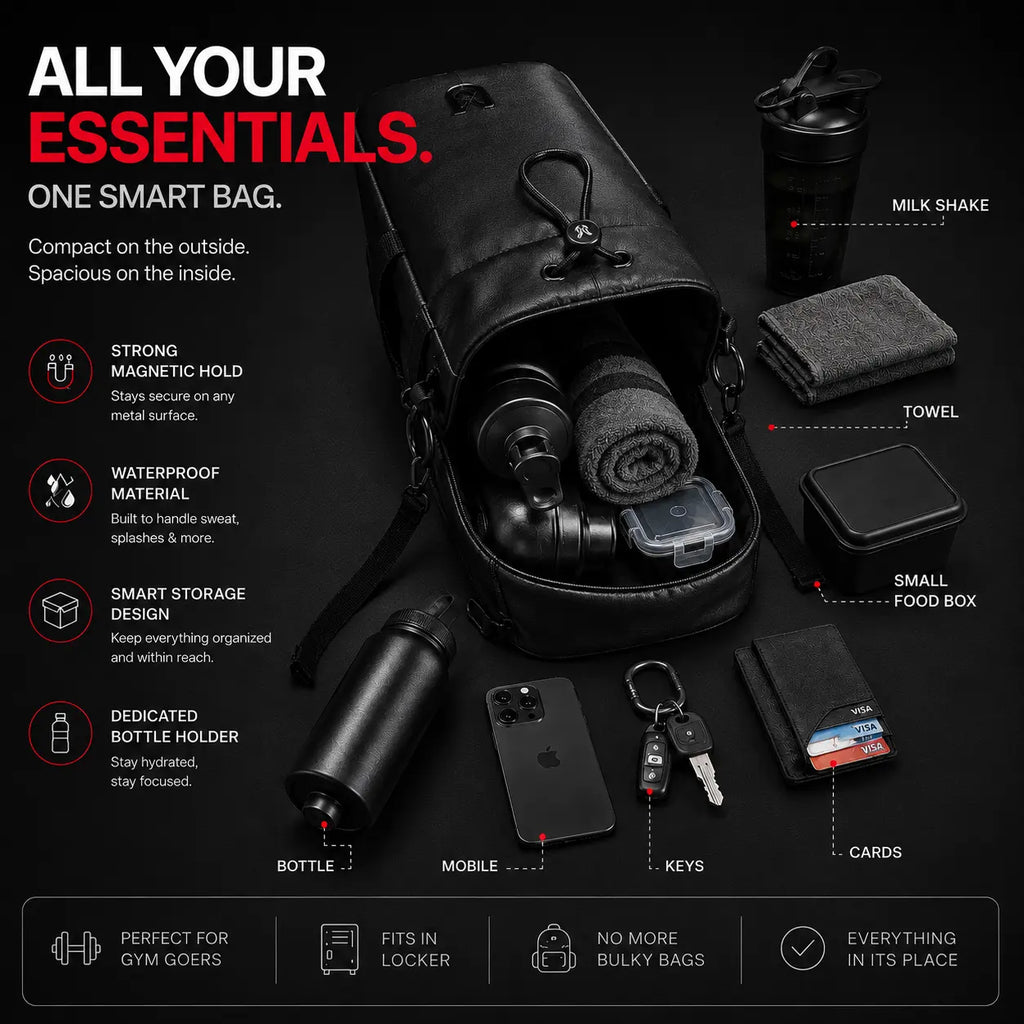 Magnetic Gym Bag™ | Premium Magnetic Workout Storage Bag