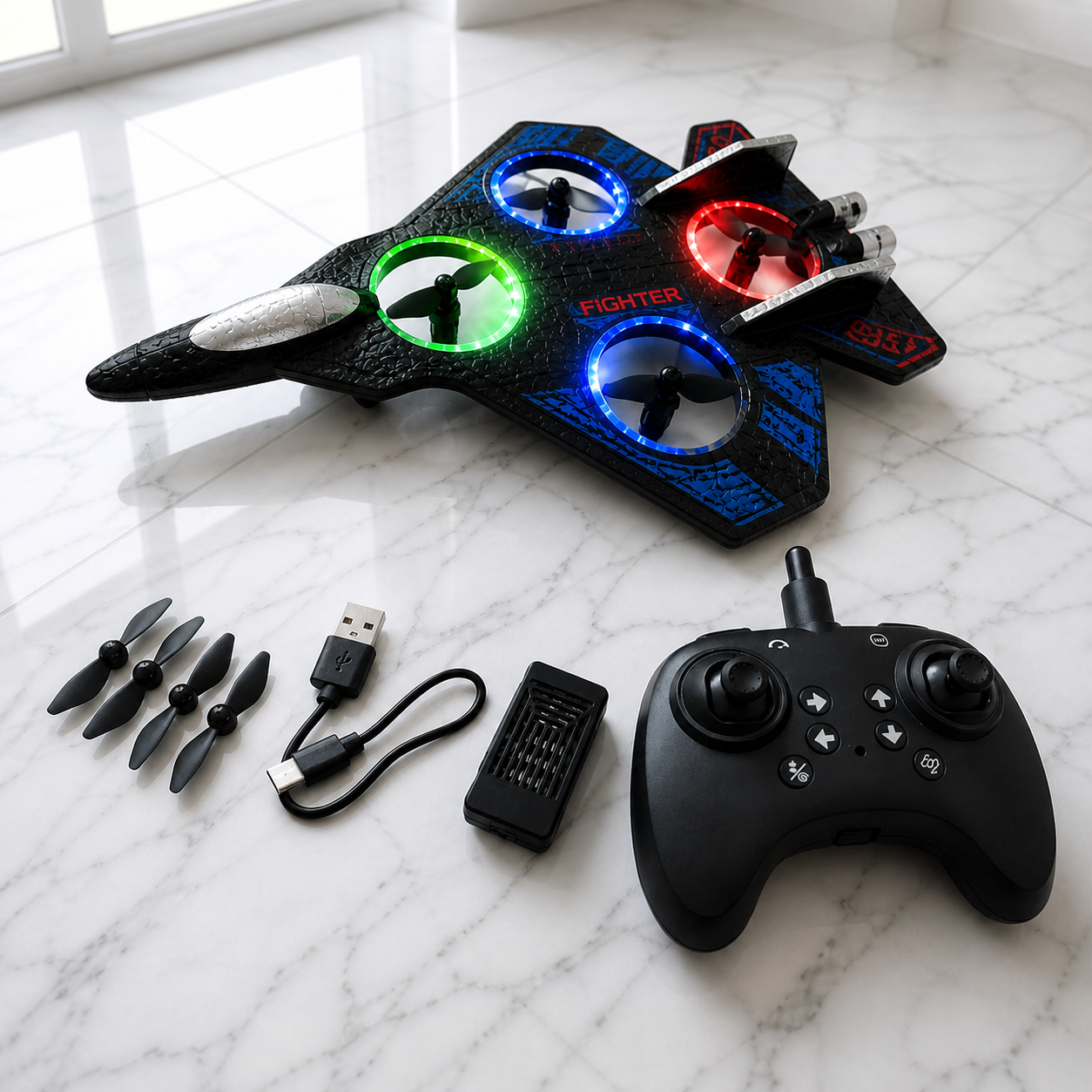 X33 Fighter Aircraft Drone - Remote Control Quadcopter